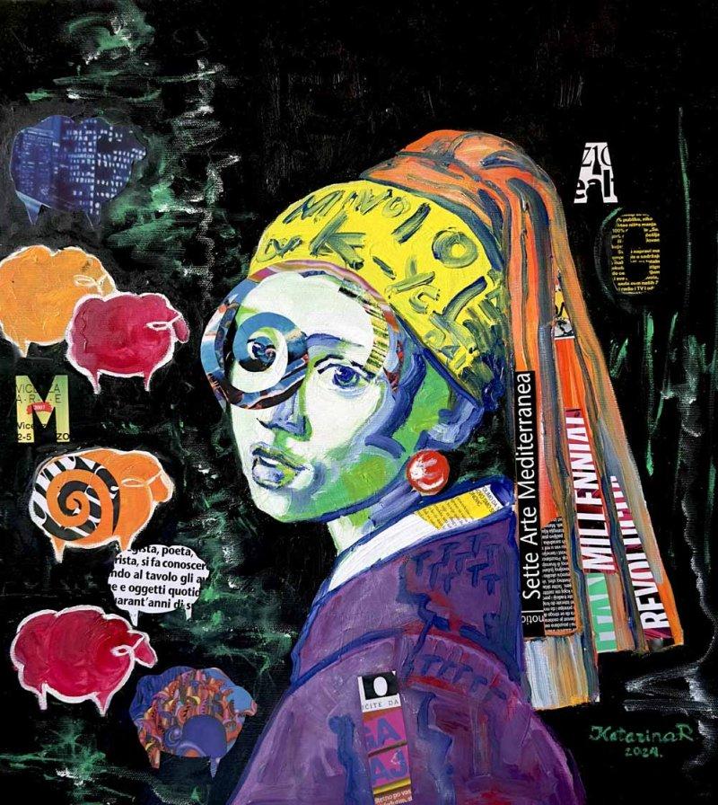 Girl with a pearl earring, Painting Katarina Radenkovic