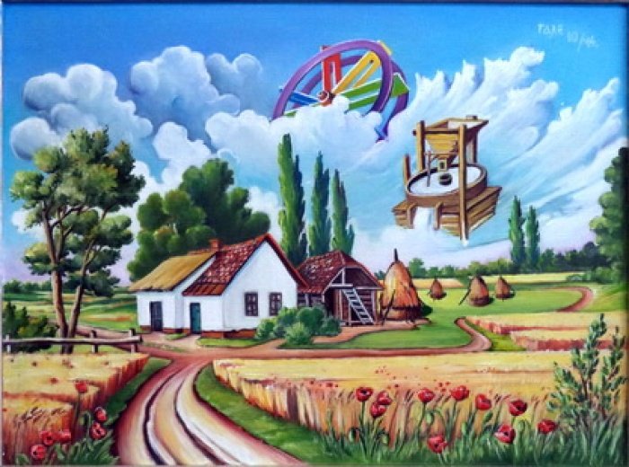 Salaš, Painting Gašić Miodrag - Gale