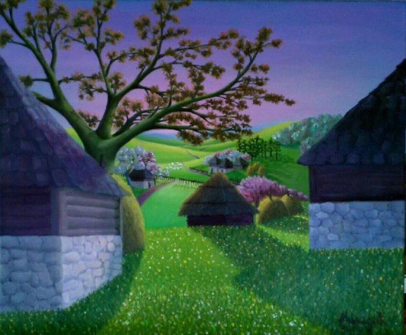 Spring, Painting Miladic Svetlana