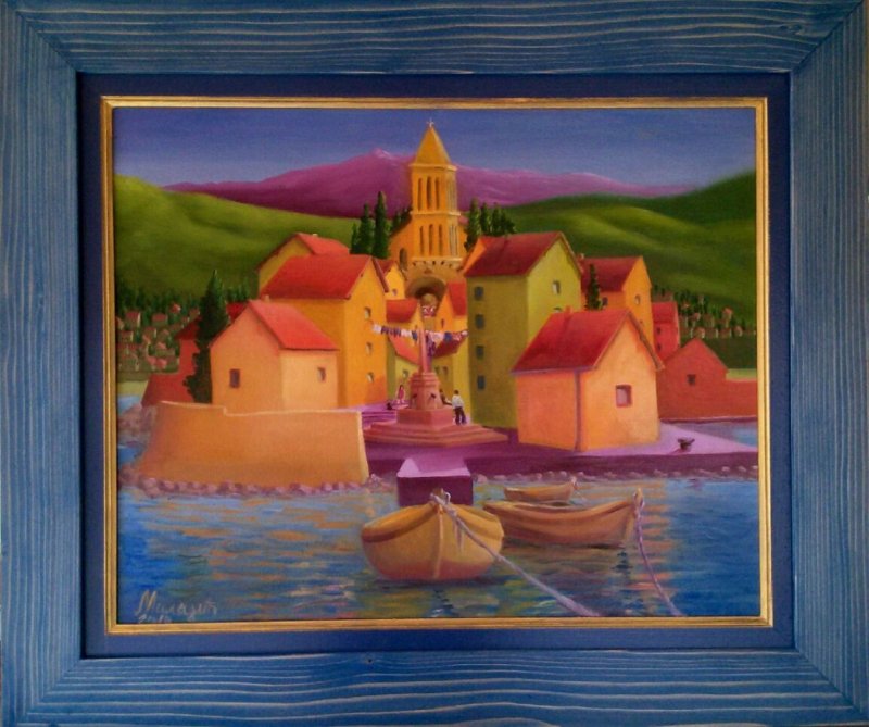 Old Town, Painting Miladic Svetlana