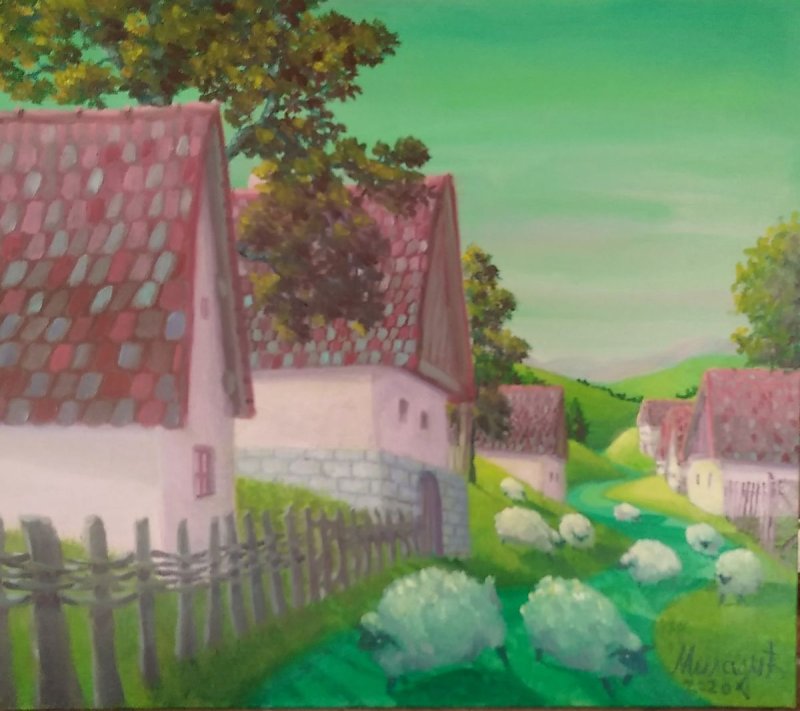 Step by step, Painting Miladic Svetlana