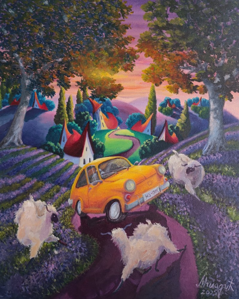 First drive, Painting Miladic Svetlana