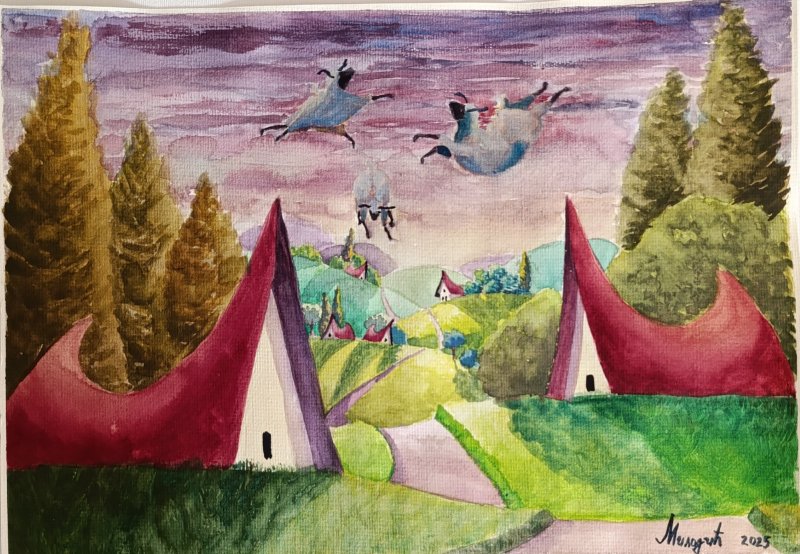 Learn to fly, Painting Miladic Svetlana