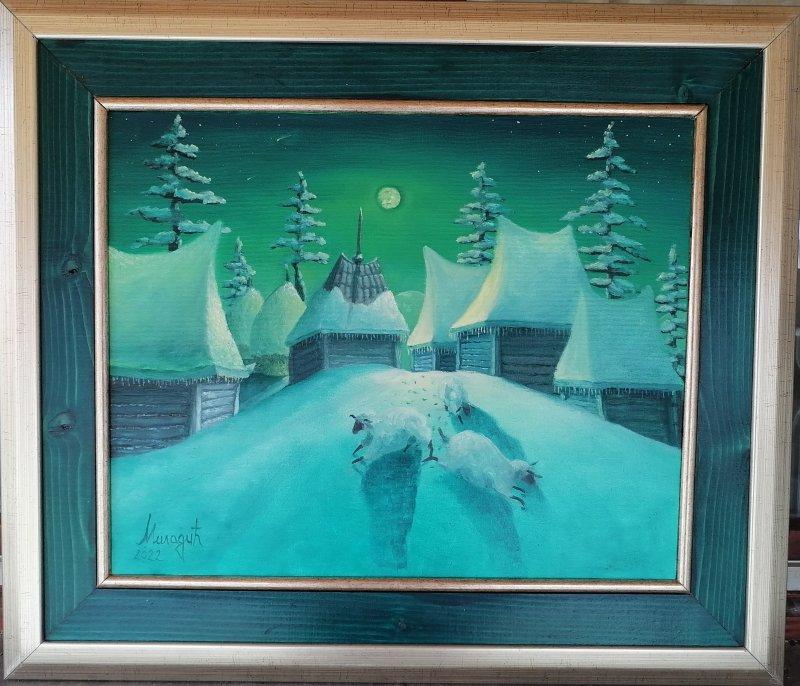 Silent night, Painting Miladic Svetlana