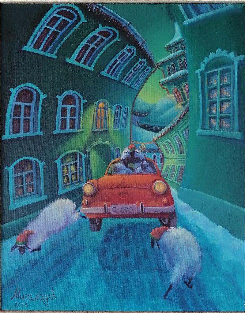 Christmas Eve, Painting Miladic Svetlana
