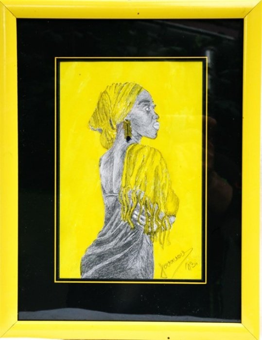 Black woman, Painting Nataša J. Charivari