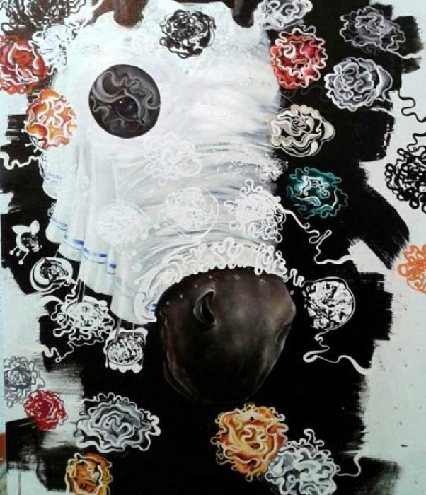 Spring and I split equally, Painting Obradović Milutin