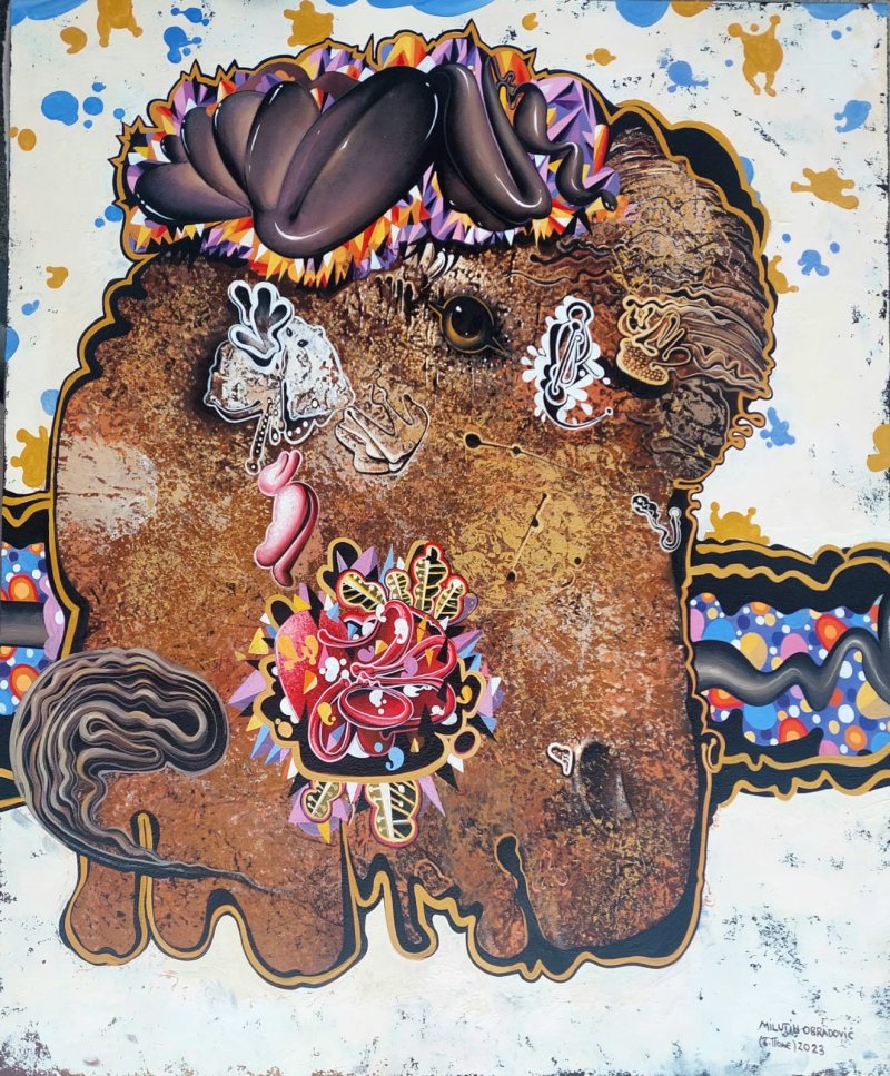 My permanent start, Painting Obradović Milutin