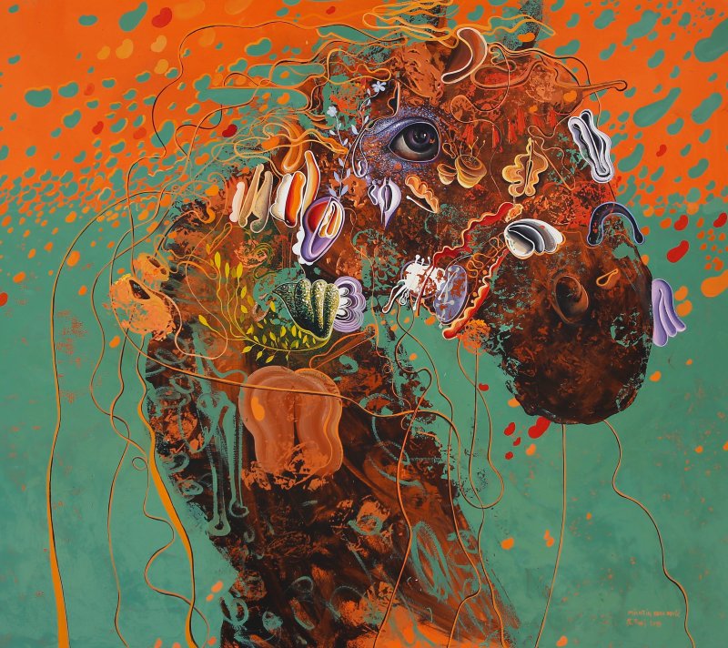 Worried night, Painting Obradović Milutin