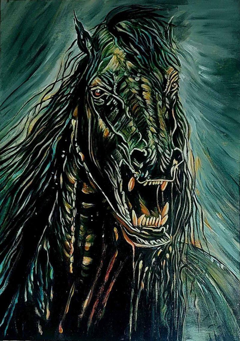 Devils Horse, Painting Matovic Matija