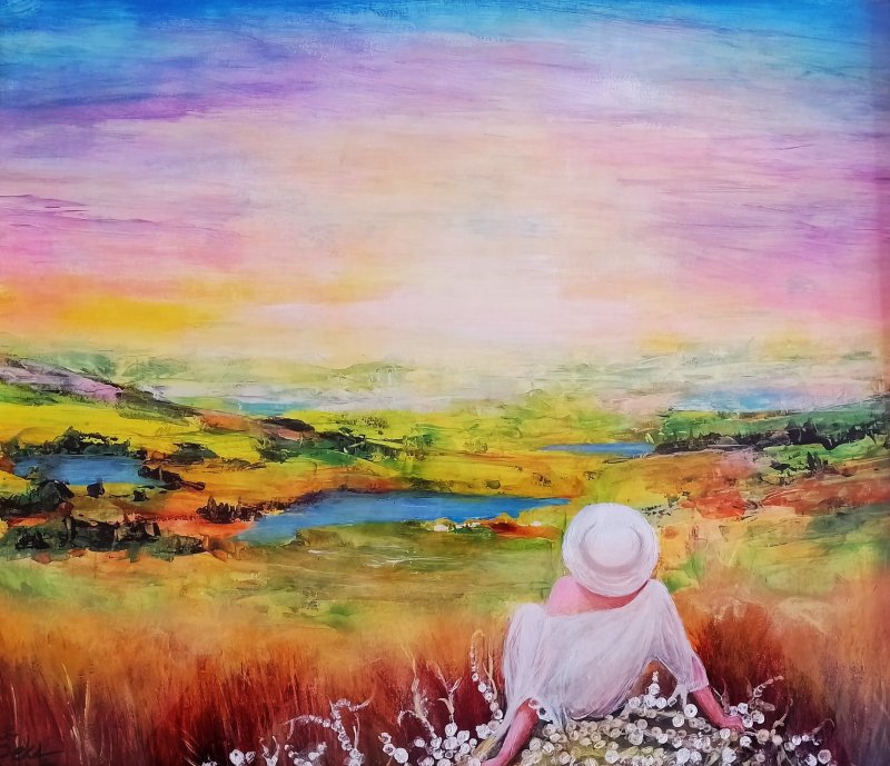 Floral trail 2, Painting Balašević Radmila Seka