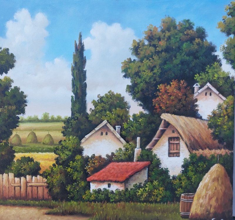 Baba Marin salaš, Painting Mijailović Borisav