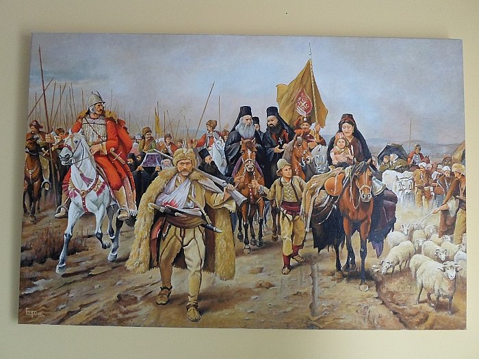 Seoba Srba po Paji Jovanović, Painting Mijailović Borisav