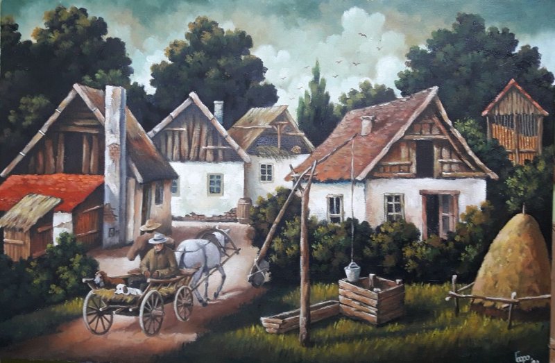 Stari salaš, Painting Mijailović Borisav