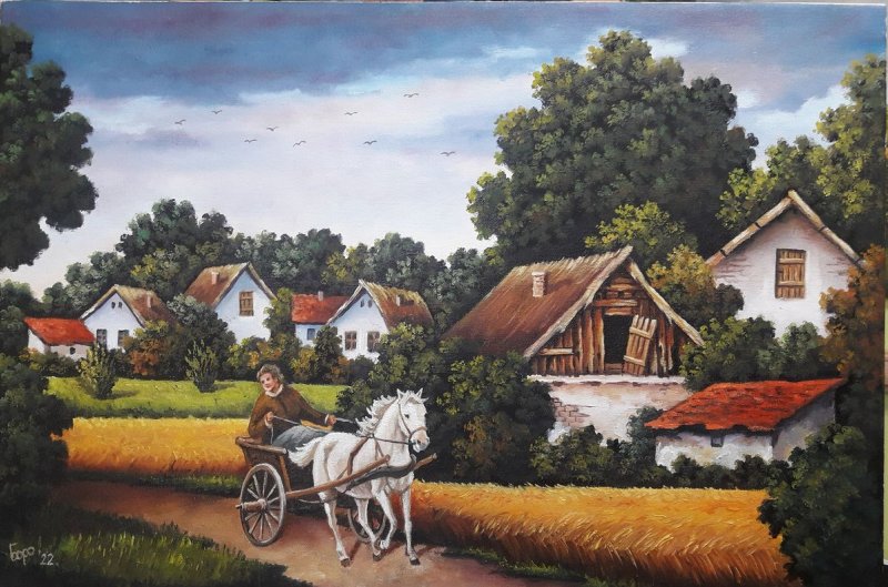 Žitno polje, Painting Mijailović Borisav