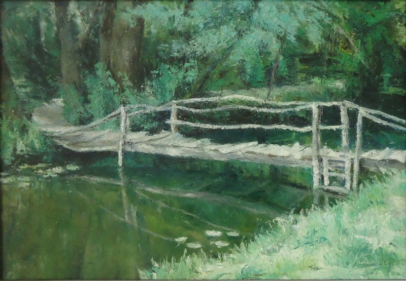 Drveni mostić, Painting Libic Stana