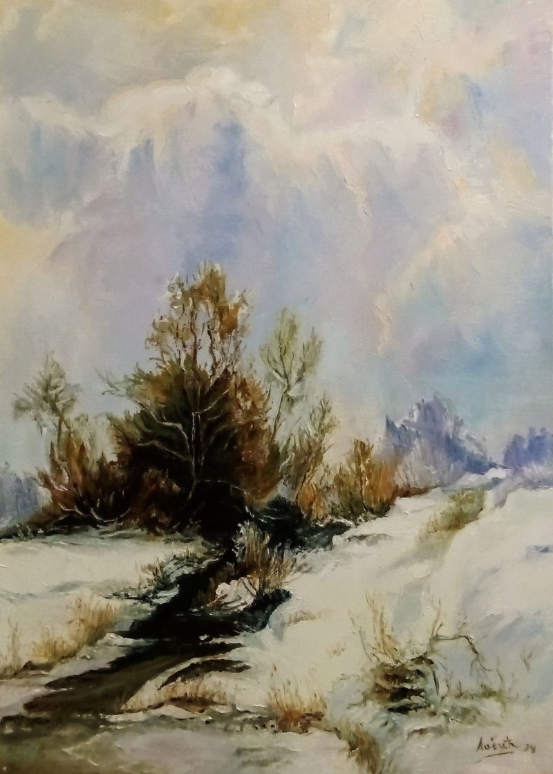 Zimski dan, Painting Libic Stana