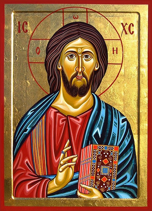 Isus Hristos- ikona 50x70 cm, Slika PRAVOSLAVNE IKONE- ikonopisac Miloš Timotijević