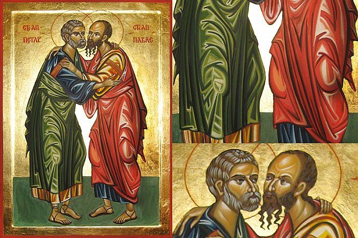 Ikona Sveti Apostoli Petar i Pavle 50x70 cm, Painting ORTHODOX ICONS- artist Miloš Timotijević