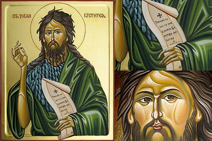 Ikona Sveti Jovan Krstitelj 30x40 cm, Painting ORTHODOX ICONS- artist Miloš Timotijević