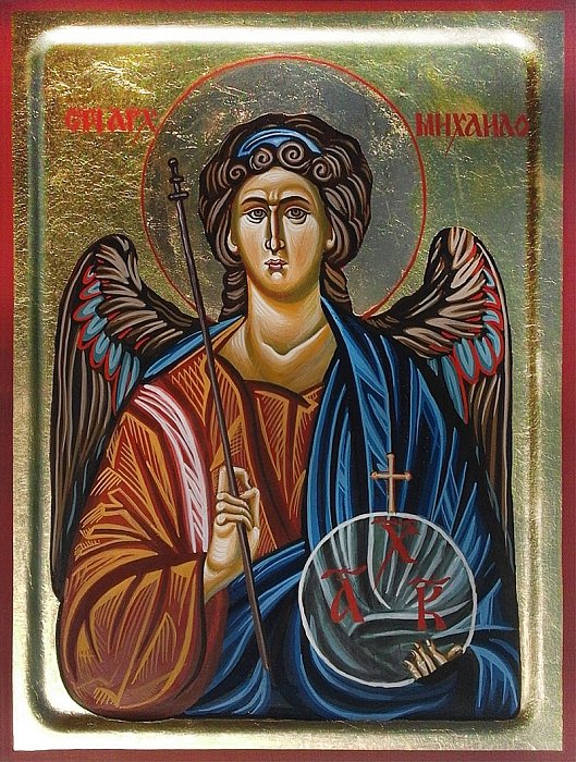 Ikona Sveti Arhangel Mihailo 30x40 cm, Painting ORTHODOX ICONS- artist Miloš Timotijević