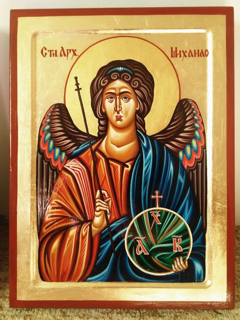 Sveti Arhangel Mihailo- ikona 30x40 cm, Painting ORTHODOX ICONS- artist Miloš Timotijević