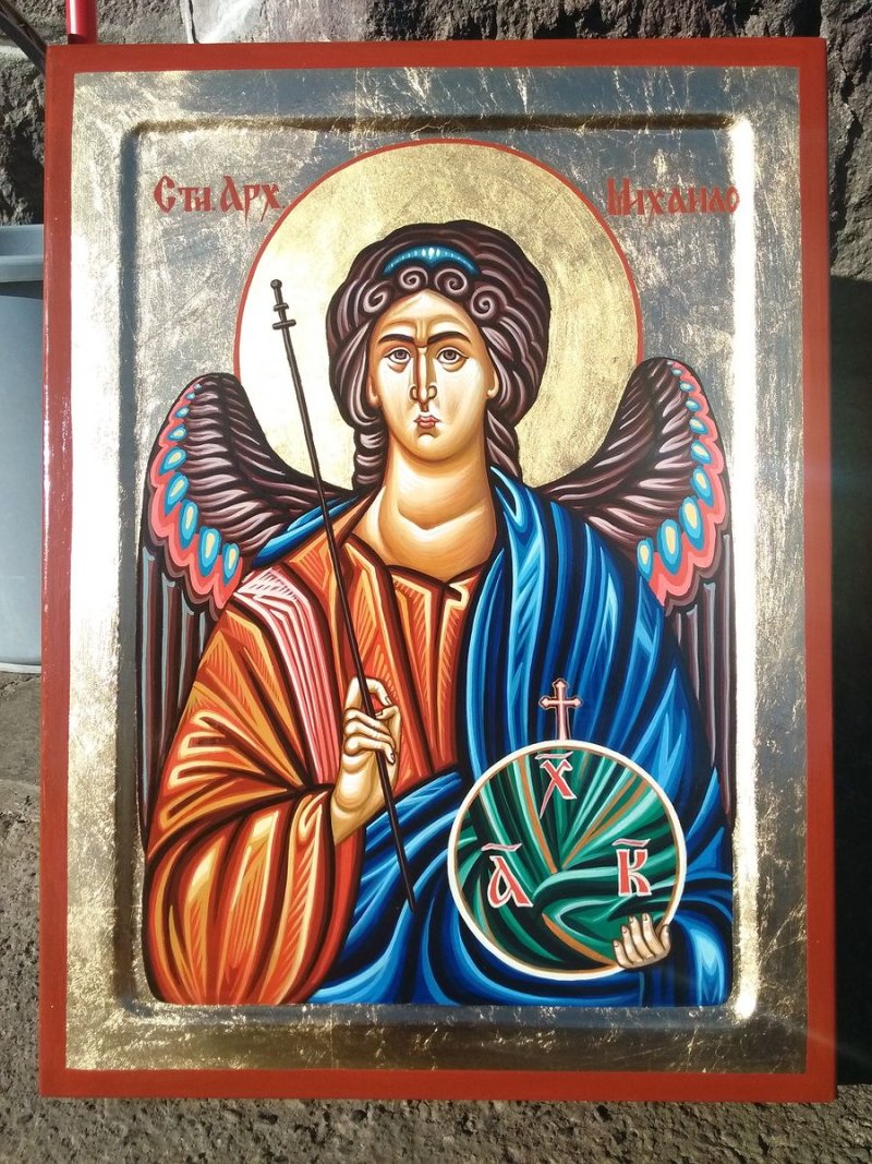 Sveti Arhangel Mihailo- ikona 30x40 cm, Painting ORTHODOX ICONS- artist Miloš Timotijević