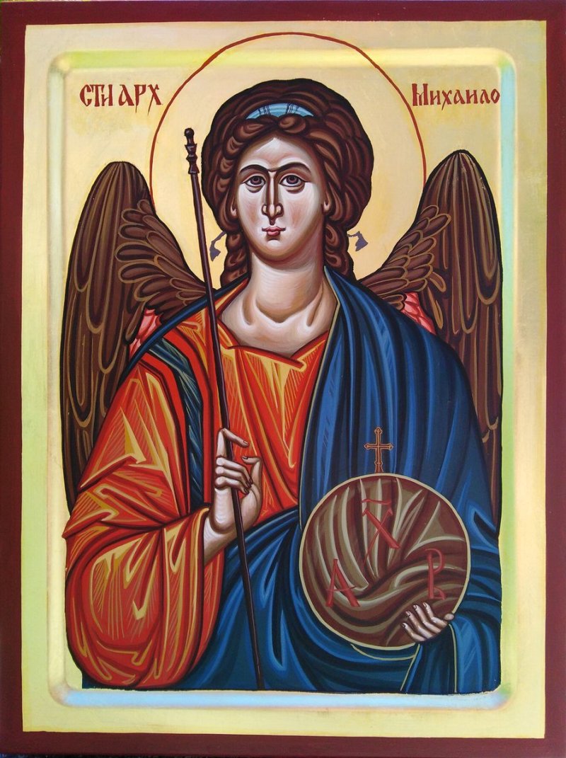 Ikona Sveti Arhangel Mihailo, Painting ORTHODOX ICONS- artist Miloš Timotijević