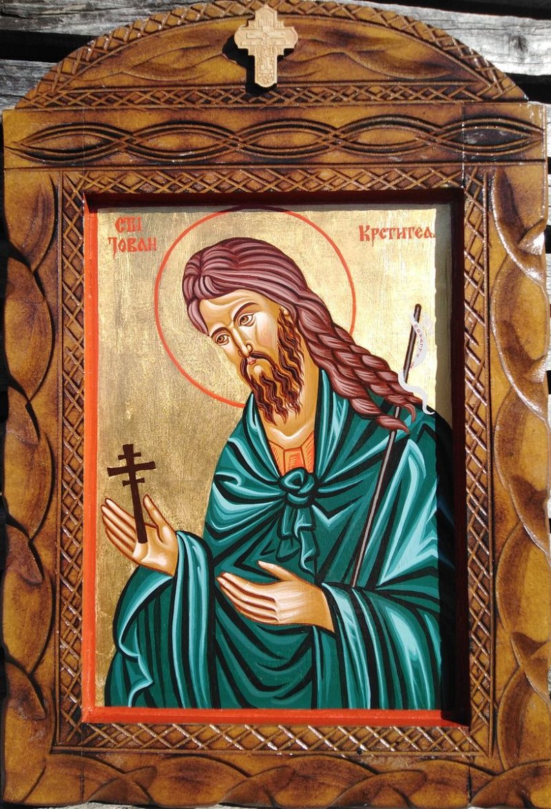 Ikona- Sveti Jovan Krstitelj 30x40cm, Painting ORTHODOX ICONS- artist Miloš Timotijević