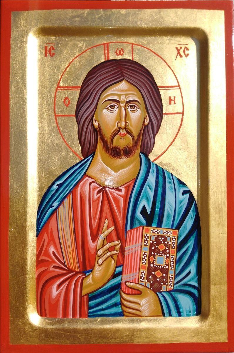 Ikona Isusa Hrista 20x30cm, Painting ORTHODOX ICONS- artist Miloš Timotijević