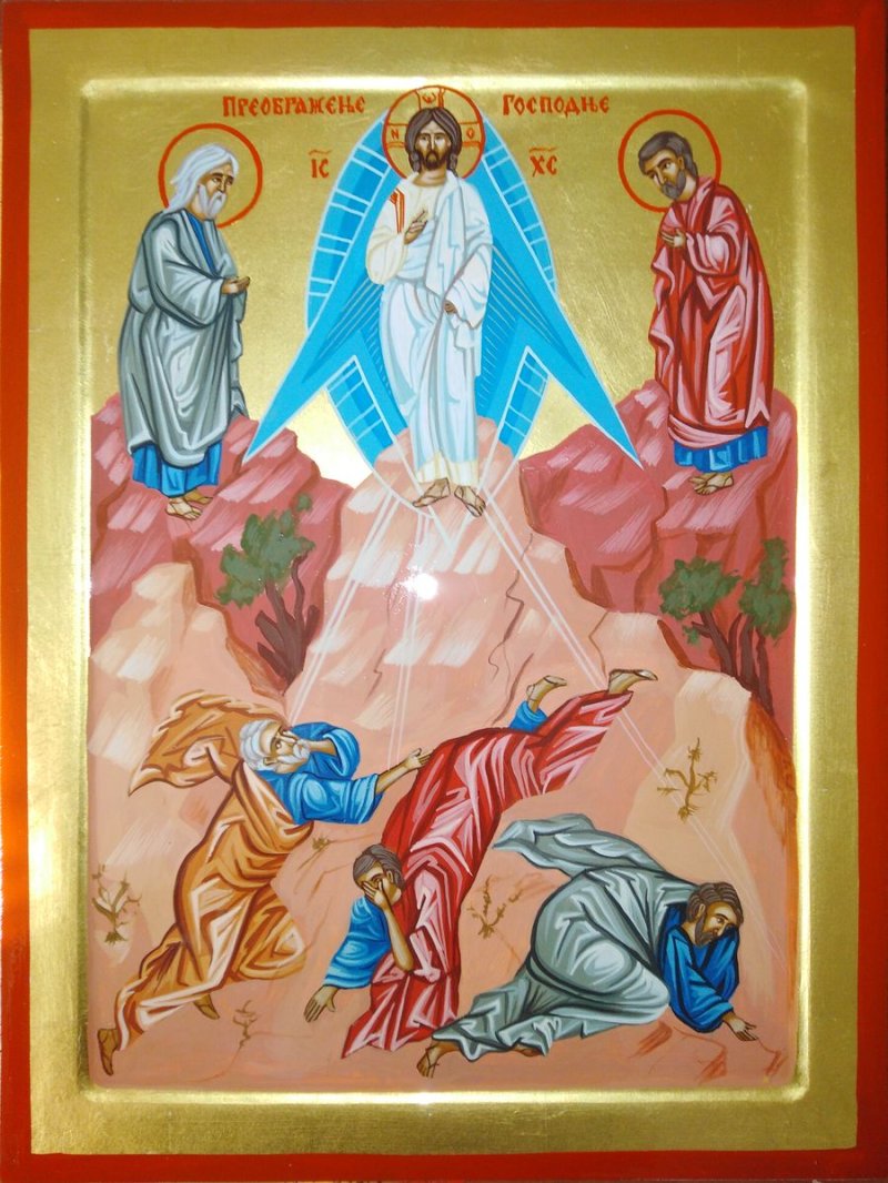 Ikona- Preobraženje Gospodnje, Painting ORTHODOX ICONS- artist Miloš Timotijević