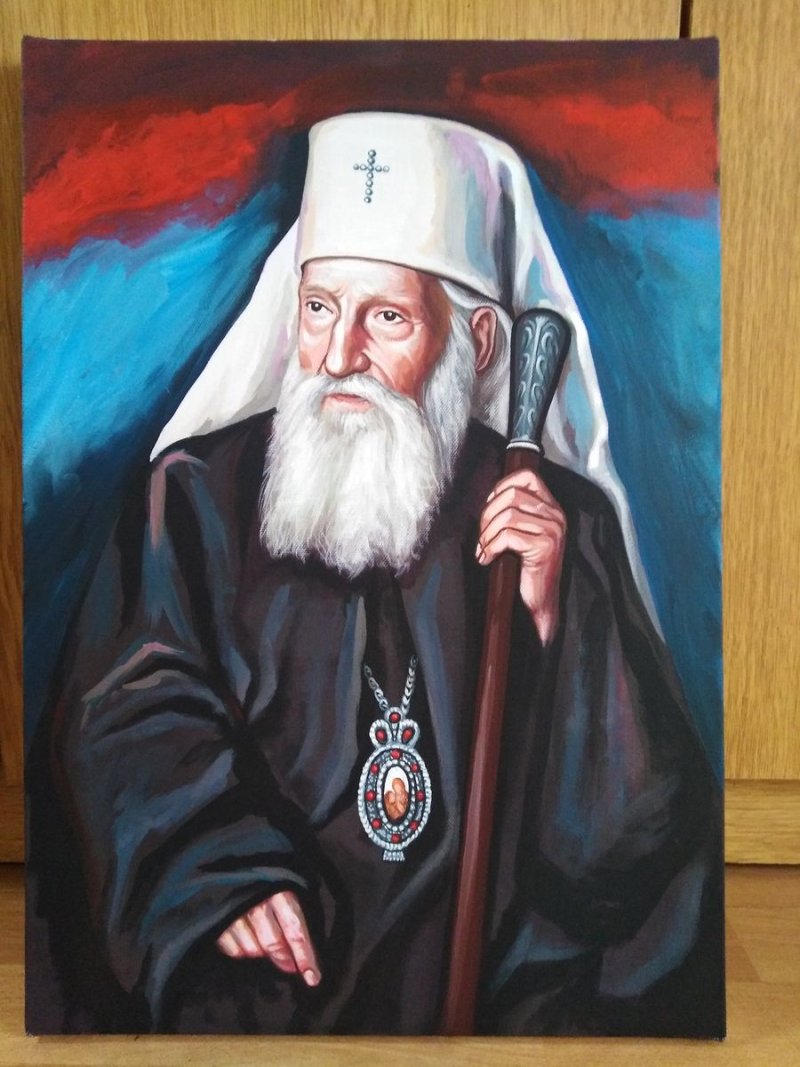 Patrijarh Pavle, Painting ORTHODOX ICONS- artist Miloš Timotijević