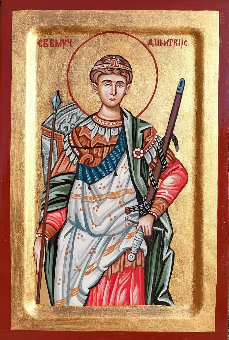 Ikona- Sveti Dimitrije, 20x30 cm, Painting ORTHODOX ICONS- artist Miloš Timotijević