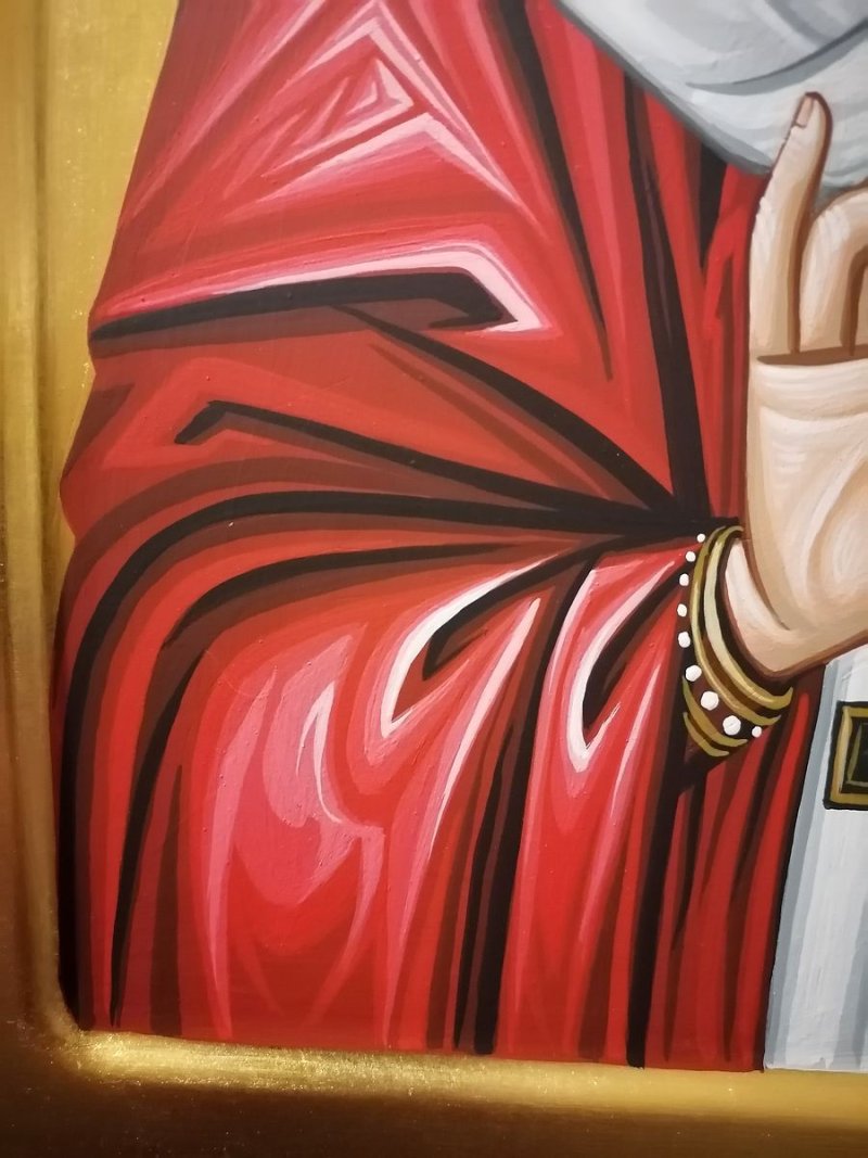 Ikona- Sveti Nikola, dimenzije 40x30 cm, Painting ORTHODOX ICONS- artist Miloš Timotijević