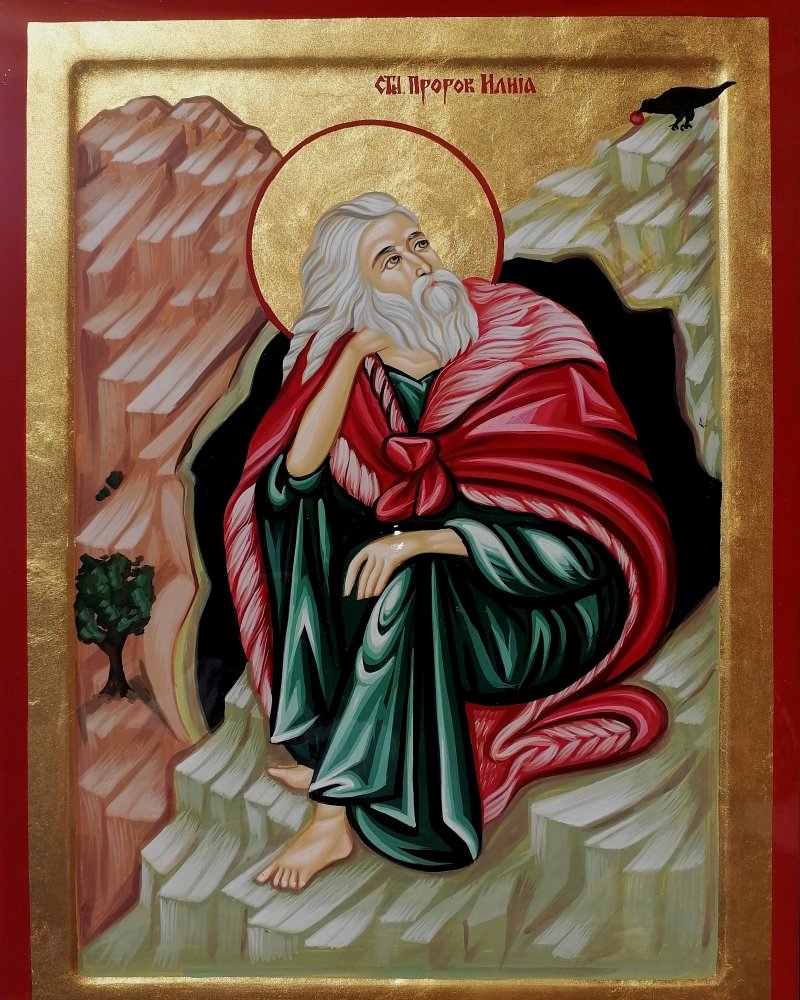 Sveti Prorok Ilija 30x40 cm, Painting ORTHODOX ICONS- artist Miloš Timotijević