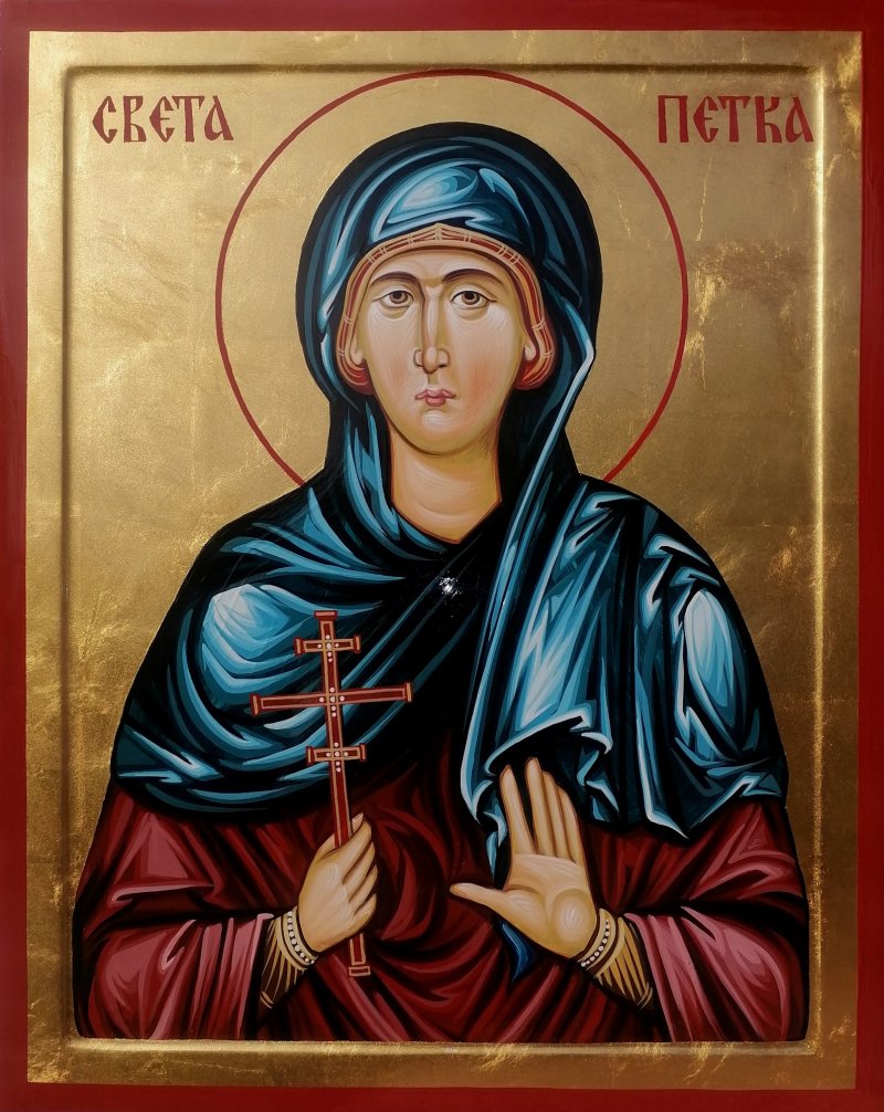 Ikona Sveta Petka dimenzije 40x50 cn