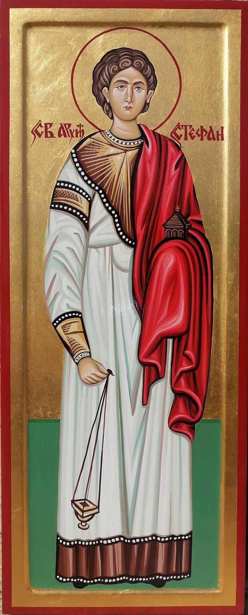Ikona- "Sveti Arhidjakon Stefan", dimenzije 20x50 cm