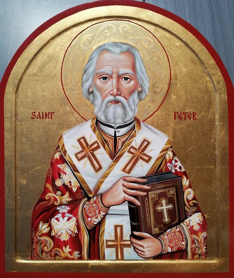 Orthodox icon-" Saint Peter", dimensions 50x40 cm, Painting ORTHODOX ICONS- artist Miloš Timotijević
