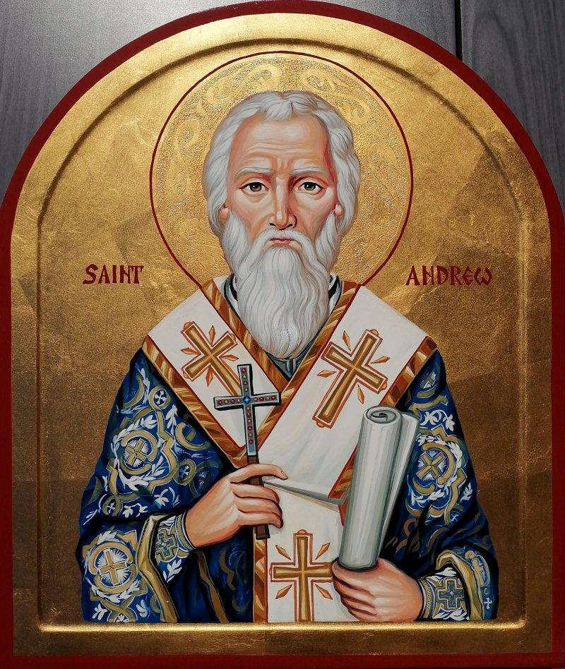 Orthodox icon- "Saint Andrew", dimensions 50x40 cm, Painting ORTHODOX ICONS- artist Miloš Timotijević