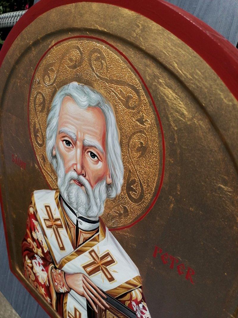 Orthodox icon-" Saint Peter", dimensions 50x40 cm, Painting ORTHODOX ICONS- artist Miloš Timotijević