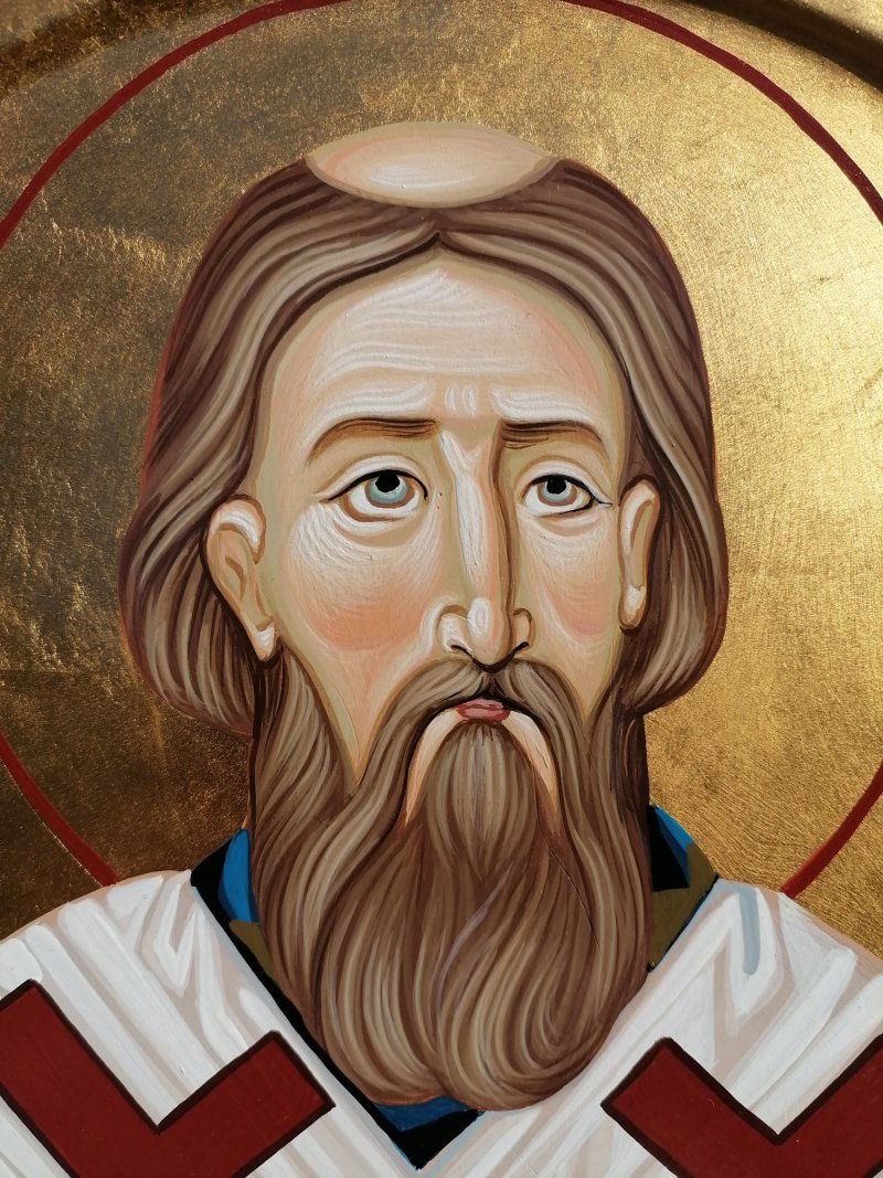 Ikona Sveti Sava dimenzije 40x30 cm, Slika PRAVOSLAVNE IKONE- ikonopisac Miloš Timotijević