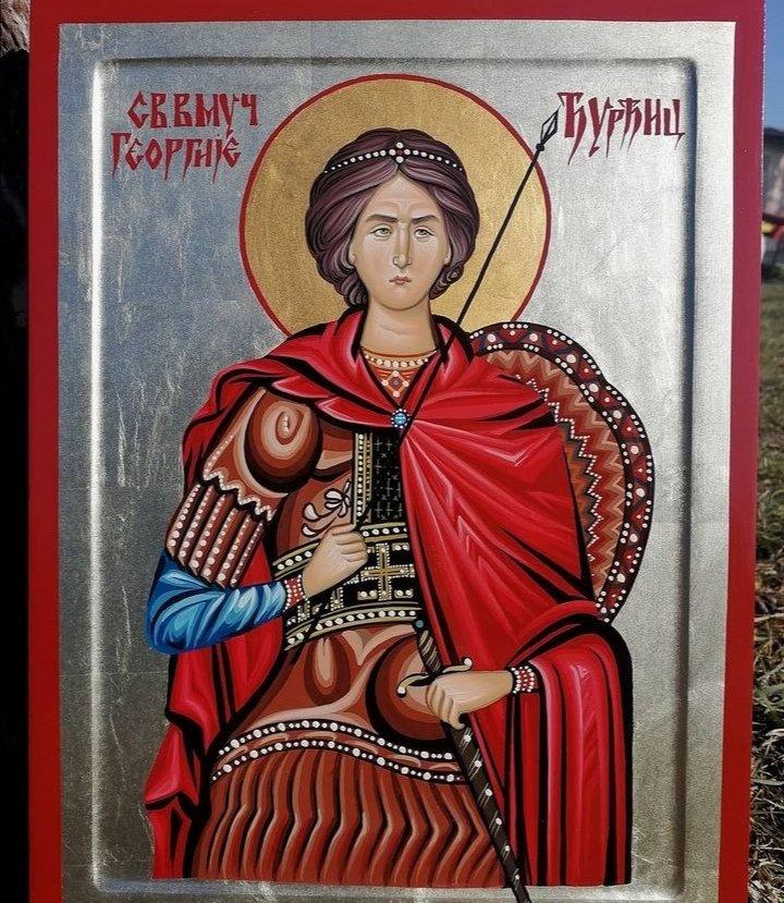 Ikona-Sveti Georgije Djurdjic, dimenzije 40x30 cm, Painting ORTHODOX ICONS- artist Miloš Timotijević