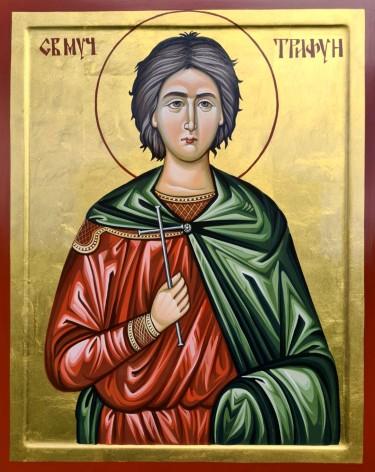 Orthodox icon Sveti Trifun dimensions 40x50 cm