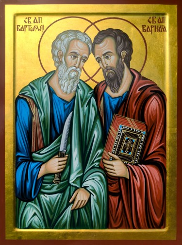 Ikona Sveti Apostoli Vartolomej i Varnava 30x40 cm
