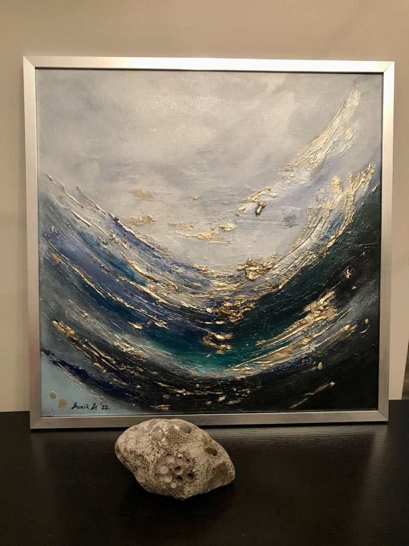 Blue lagune, Painting Djukic Dragana