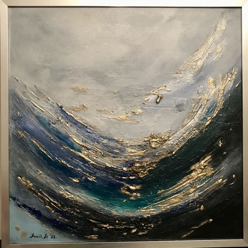 Blue lagune, Painting Djukic Dragana