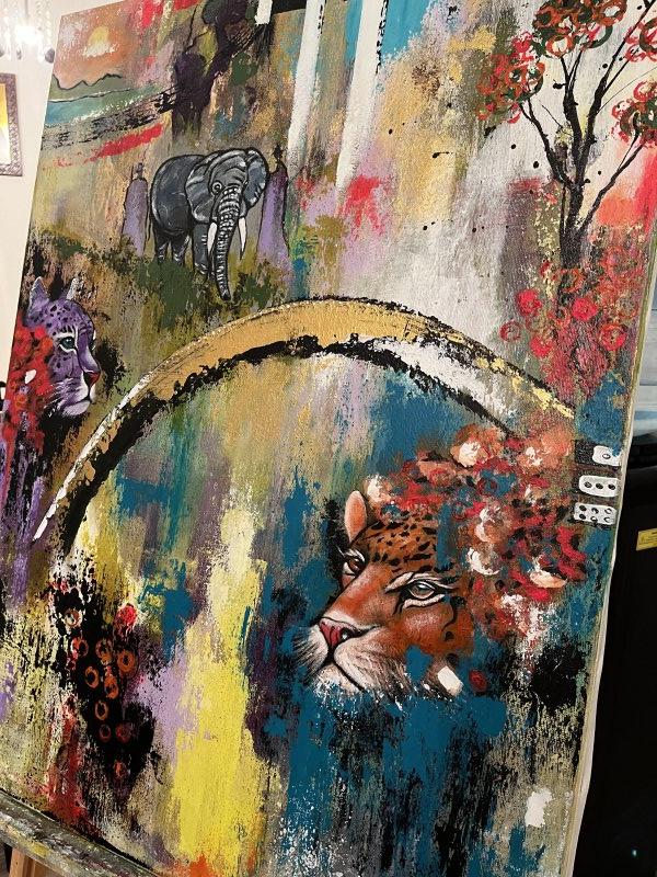 The story from jungle, Painting Djukic Dragana
