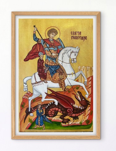 Saint George, Painting Djukic Dragana