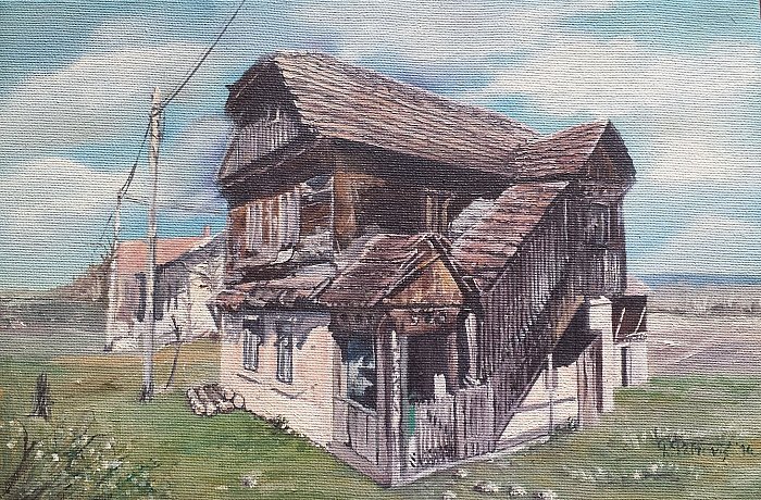 log cabin 1, Painting Petrović Radmila