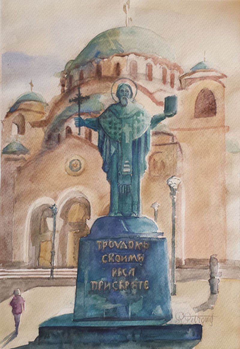 Temple of Saint Sava 7, Painting Petrović Radmila